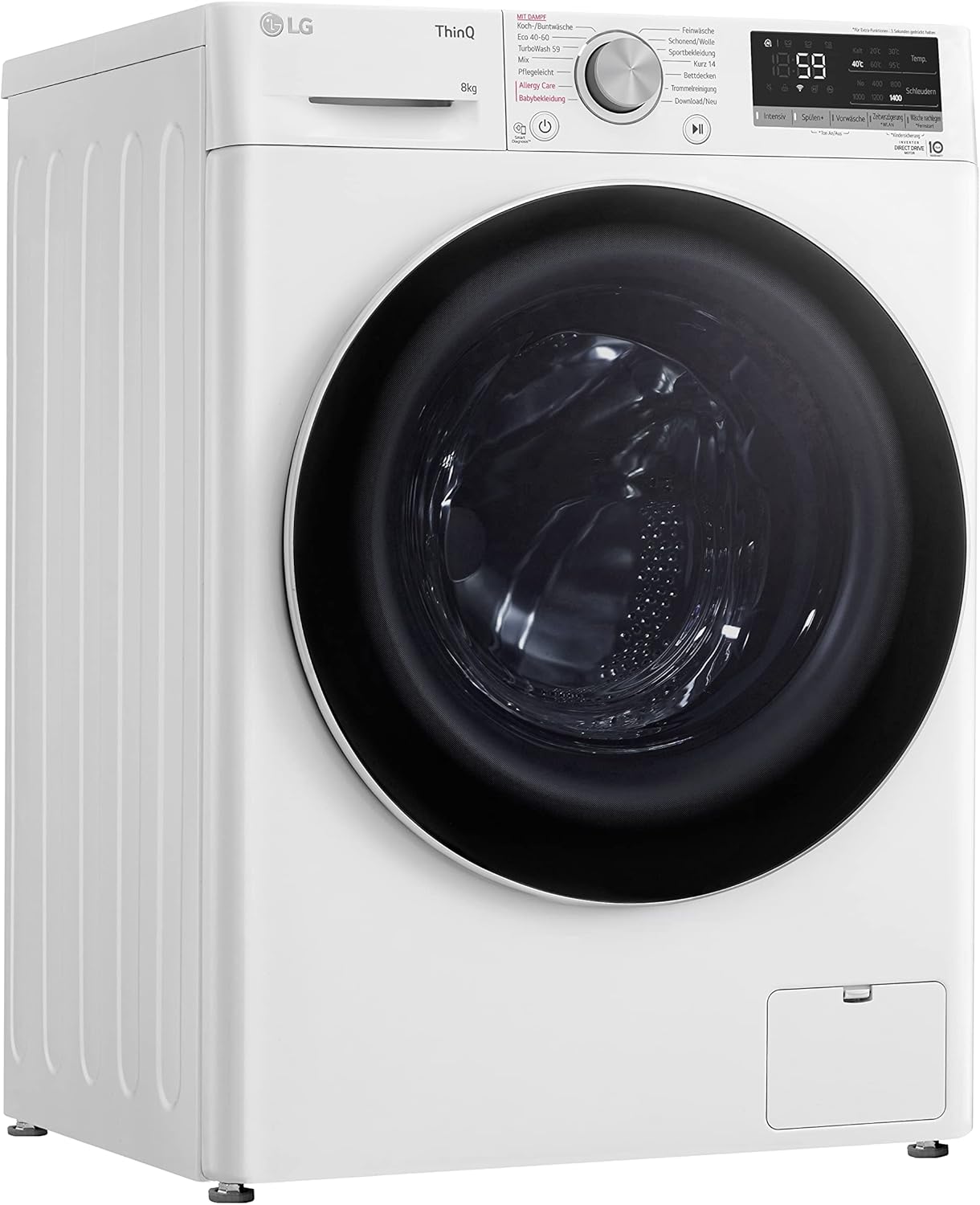 LG F4WV7080 Front Load Washer 8 kg 1400 RPM – Pharmics Electro