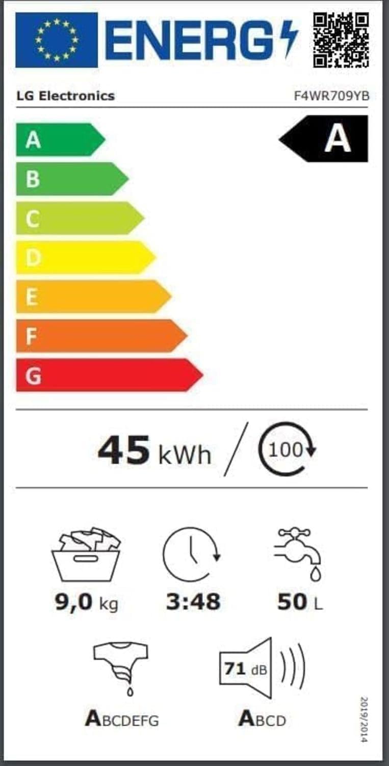 LG F4WV7080 Front Load Washer 8 kg 1400 RPM – Pharmics Electro