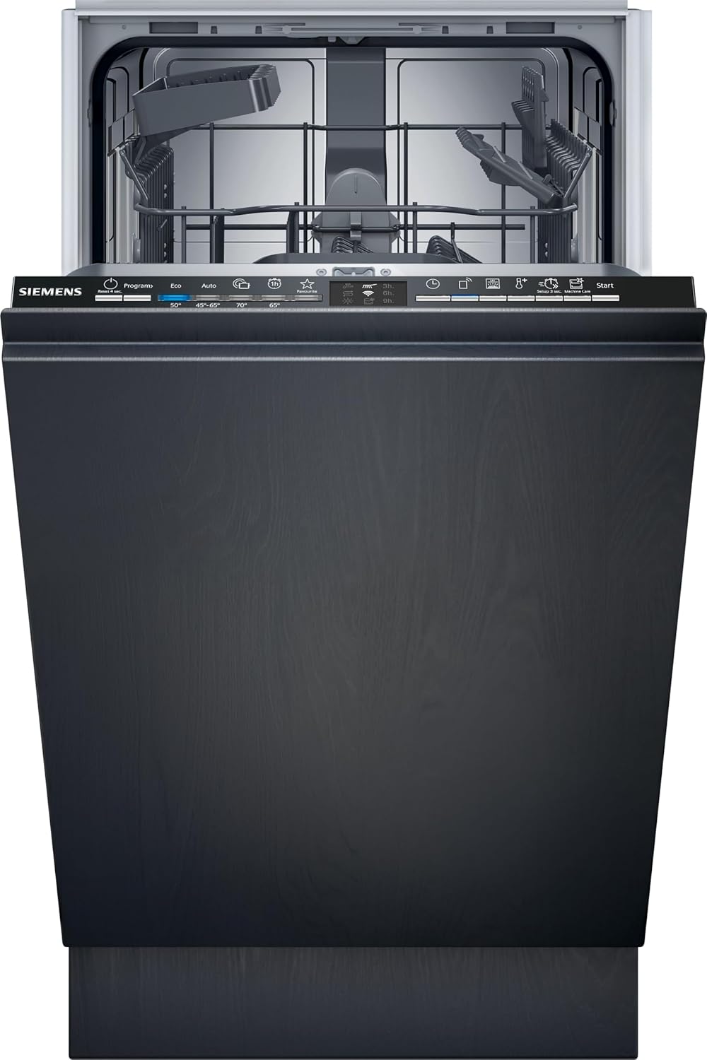 Pharmics Electro – Siemens SR65YX08ME iQ500 Fully Integrated Dishwasher, 45 cm, Cutlery Drawer, Zeolith Drying, Ultra-Quiet, AquaStop, Auto Door Open, varioSpeed, Interior Lighting