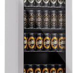 Pharmics Electro – Klarstein Mini Fridge with Glass Door, 80L Beverage Cooler, Adjustable Shelves, Quiet Compact Indoor/Outdoor Refrigerator