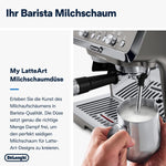 Pharmics Electro – De'Longhi La Specialista Arte EC9155.MB Espresso Machine, Integrated Grinder, 8 Grind Settings, 15 Bar, 3 Temperatures, Milk Frother, 1300W, 1.5L Tank, Stainless Steel/Black, Barista Kit Included