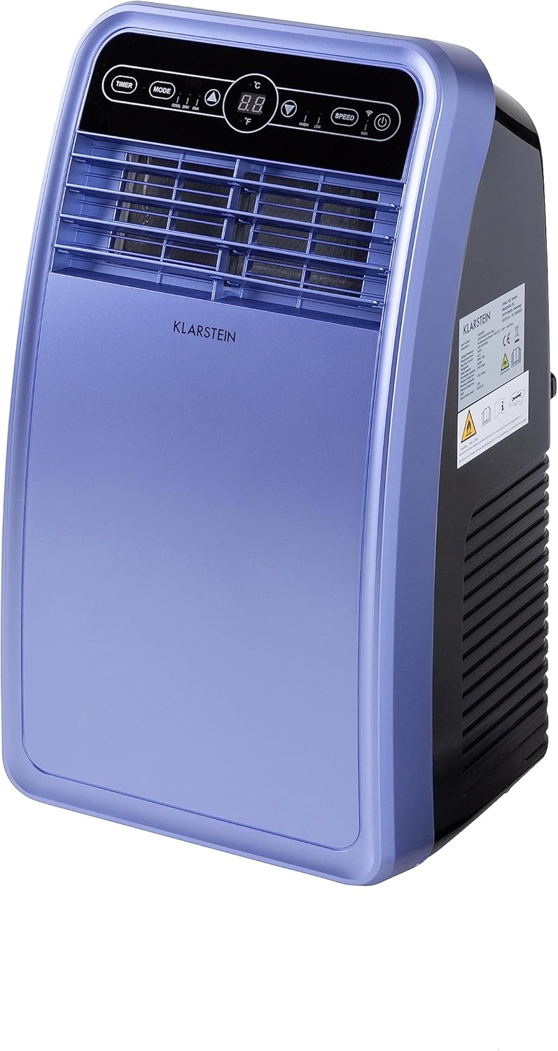 Pharmics Electro – Klarstein Portable 4-in-1 Air Conditioner, 9000 BTU, Cooling, Dehumidifier, Fan & Night Mode for Home & Office