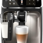 Pharmics Electro – Philips Series 5400 Fully Automatic Coffee Machine with LatteGo, 12 Coffee Specialties, Intuitive Display, 4 User Profiles, Chrome (EP5447/90)