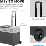 Pharmics Electro Alpicool CF55 55L Portable 12V Mini Fridge Freezer, -20°C to 20°C, for Car, Camping, Truck, Boat, AC/DC, with USB Port