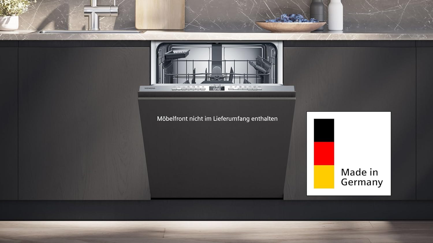 Pharmics Electro – Siemens SN63EX06VE iQ300 Smart Dishwasher, Fully Integrated, 60 cm, Cutlery Drawer, Extra Quiet, varioSpeed, autoDoor, RackMatic, infoLight, intensiveZone