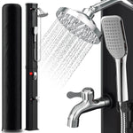Pharmics Electro – Sonnewelt 60L Solar Shower, Outdoor Garden Shower with Handheld Shower & Protective Cover