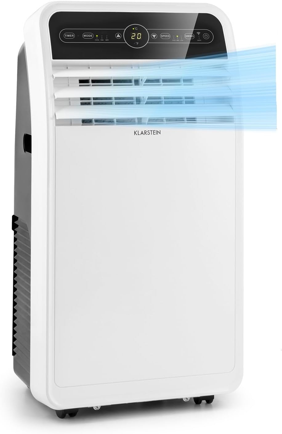 Pharmics Electro – Klarstein Portable 4-in-1 Air Conditioner, 9000 BTU, Cooling, Dehumidifier, Fan & Night Mode for Home & Office