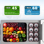 Pharmics Electro Alpicool CF55 55L Portable 12V Mini Fridge Freezer, -20°C to 20°C, for Car, Camping, Truck, Boat, AC/DC, with USB Port