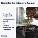 Pharmics Electro De'Longhi Magnifica Evo ECAM 292.81.B Coffee Machine with LatteCrema System, 7 Selection Buttons, Dual-Cup Function, Black