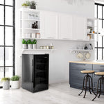 Pharmics Electro °CUBES 90L Beverage Refrigerator with Glass Door, Compact Drinks Fridge with 4 Adjustable Shelves, Black