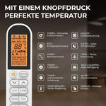 Pharmics Electro – Kältebringer Split Air Conditioner Quick Connect, 12,000 BTU (3.4 kW), Cooling & Heating, WiFi & App Control, Up to 91 m², Ultra-Quiet, 5m Copper Line, R32 Refrigerant, Wall Mount Included