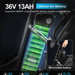 Pharmics Electro SAMEBIKE C05 Pro 36V 13Ah Battery, 500W Motor, Step-Through Foldable Fat Tire E-Bike