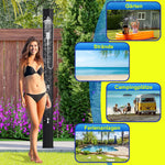Pharmics Electro – Sonnewelt 60L Solar Shower, Outdoor Garden Shower with Handheld Shower & Protective Cover