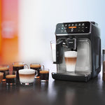 Pharmics Electro – Philips Series 5400 Fully Automatic Coffee Machine with LatteGo, 12 Coffee Specialties, Intuitive Display, 4 User Profiles, Chrome (EP5447/90)
