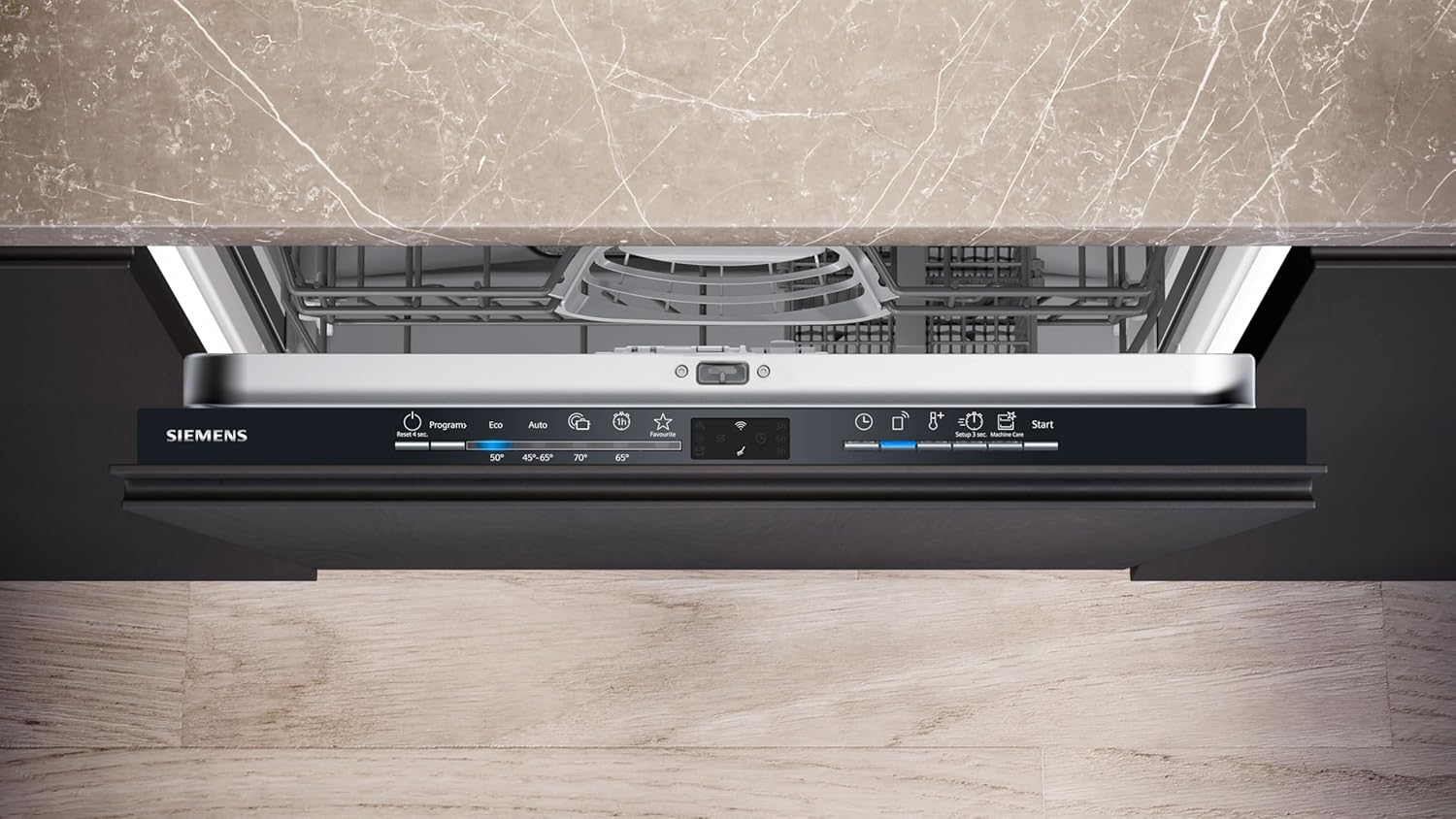 Pharmics Electro – Siemens SN63EX06VE iQ300 Smart Dishwasher, Fully Integrated, 60 cm, Cutlery Drawer, Extra Quiet, varioSpeed, autoDoor, RackMatic, infoLight, intensiveZone