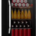 Pharmics Electro – Klarstein Mini Fridge with Glass Door, 80L Beverage Cooler, Adjustable Shelves, Quiet Compact Indoor/Outdoor Refrigerator