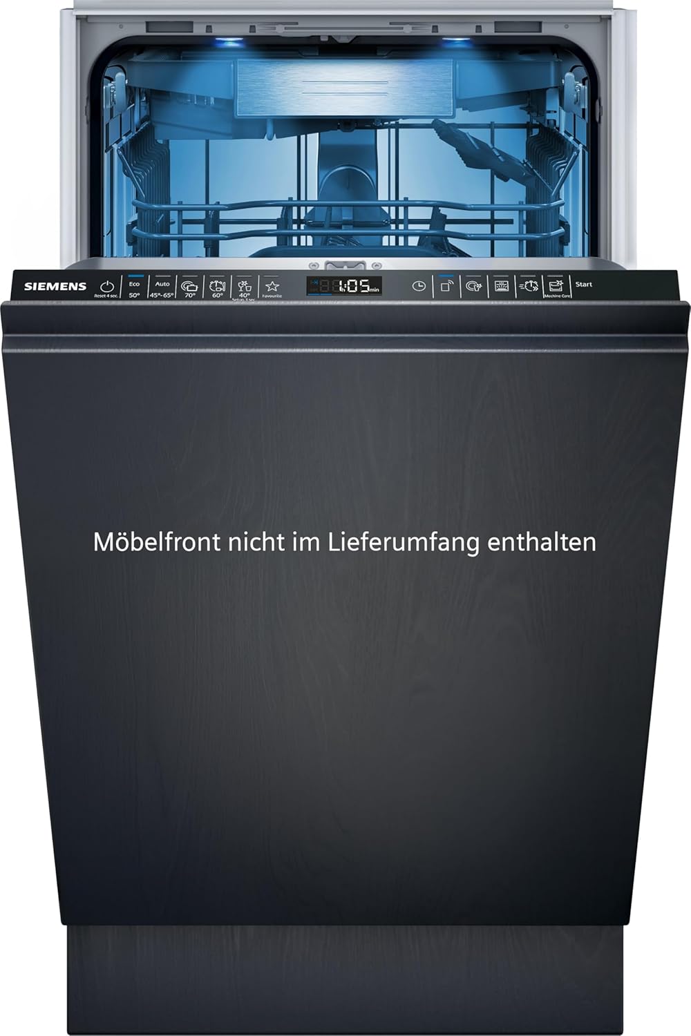Pharmics Electro – Siemens SR65YX08ME iQ500 Fully Integrated Dishwasher, 45 cm, Cutlery Drawer, Zeolith Drying, Ultra-Quiet, AquaStop, Auto Door Open, varioSpeed, Interior Lighting