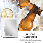 Pharmics Electro – Klarstein Mini Fridge with Glass Door, 80L Beverage Cooler, Adjustable Shelves, Quiet Compact Indoor/Outdoor Refrigerator