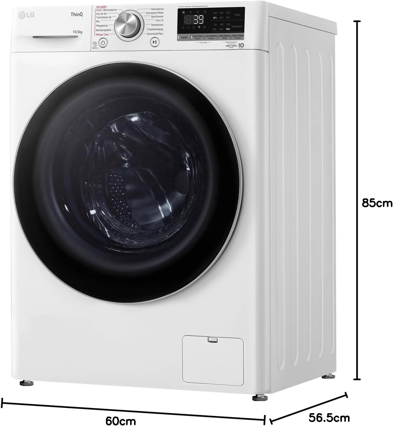 LG F4WV7080 Front Load Washer 8 kg 1400 RPM – Pharmics Electro