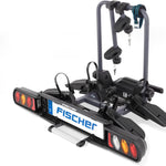 harmics Electro Fischer ProlineEvo 2 Hitch Bike Carrier for 2 Bikes, 60kg Capacity, E-Bike Compatible, Pre-Assembled, Lockable, Foldable