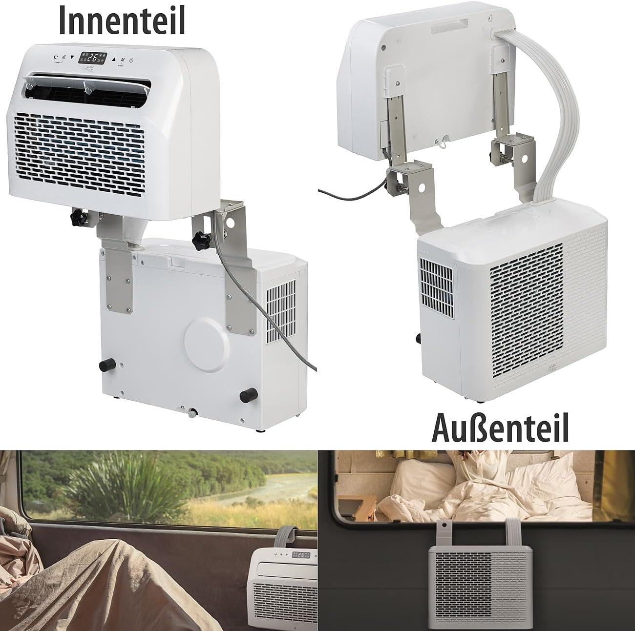 Pharmics Electro – Sichler Mobile Split Air Conditioner 5,000 BTU, Dehumidifier, Wi-Fi & App Control, Mini AC for Rooms up to 215 sq ft