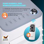 Pharmics Electro – Monzana MZKA2000 Mobile Klimaanlage 3-in-1 mit Abluftschlauch, 7000 BTU, 24h Timer & Fernbedienung